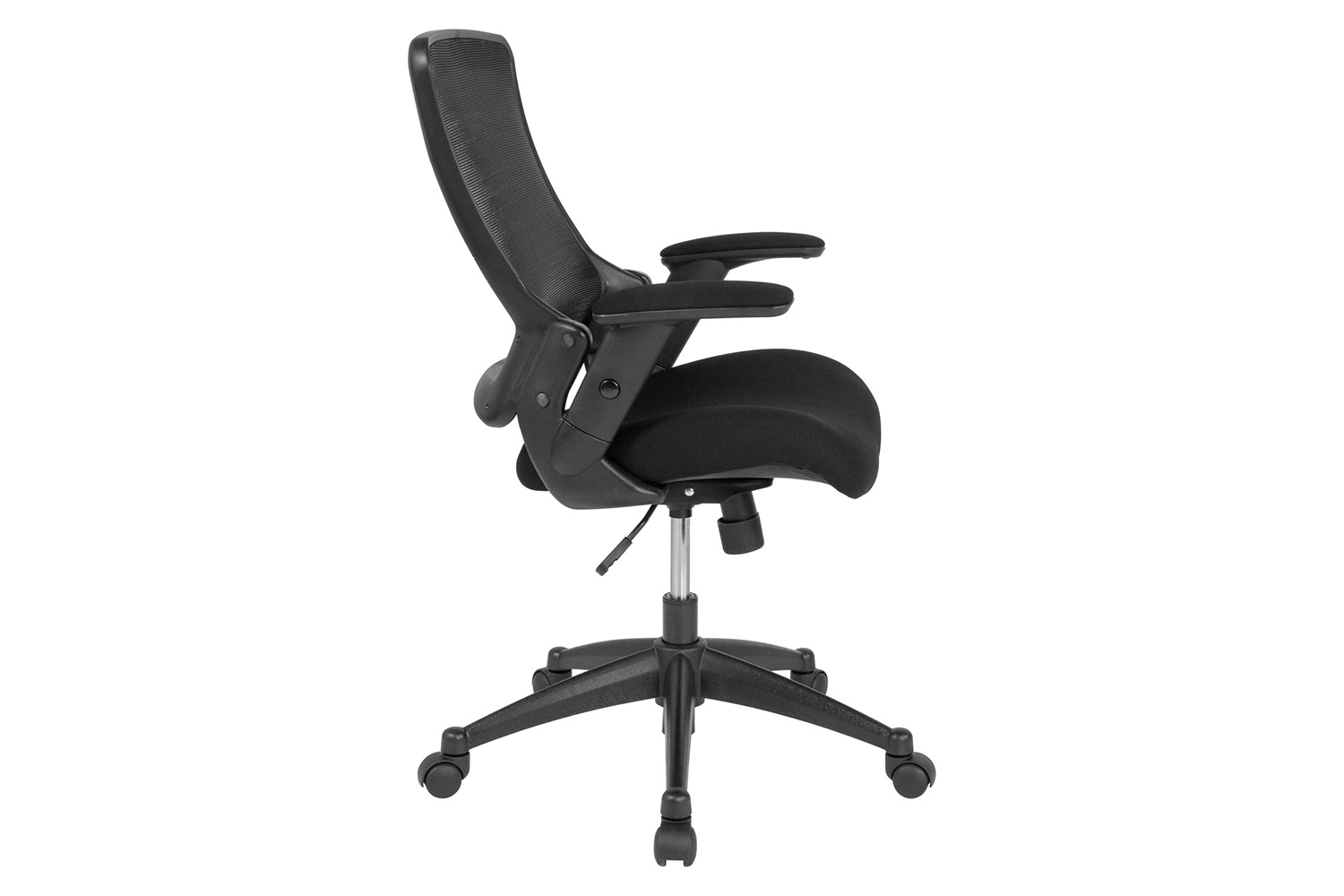 BLNK - Hamilton Mid-Back Mesh Executive Swivel Office Chair with Molded Foam Seat and Adjustable Arms