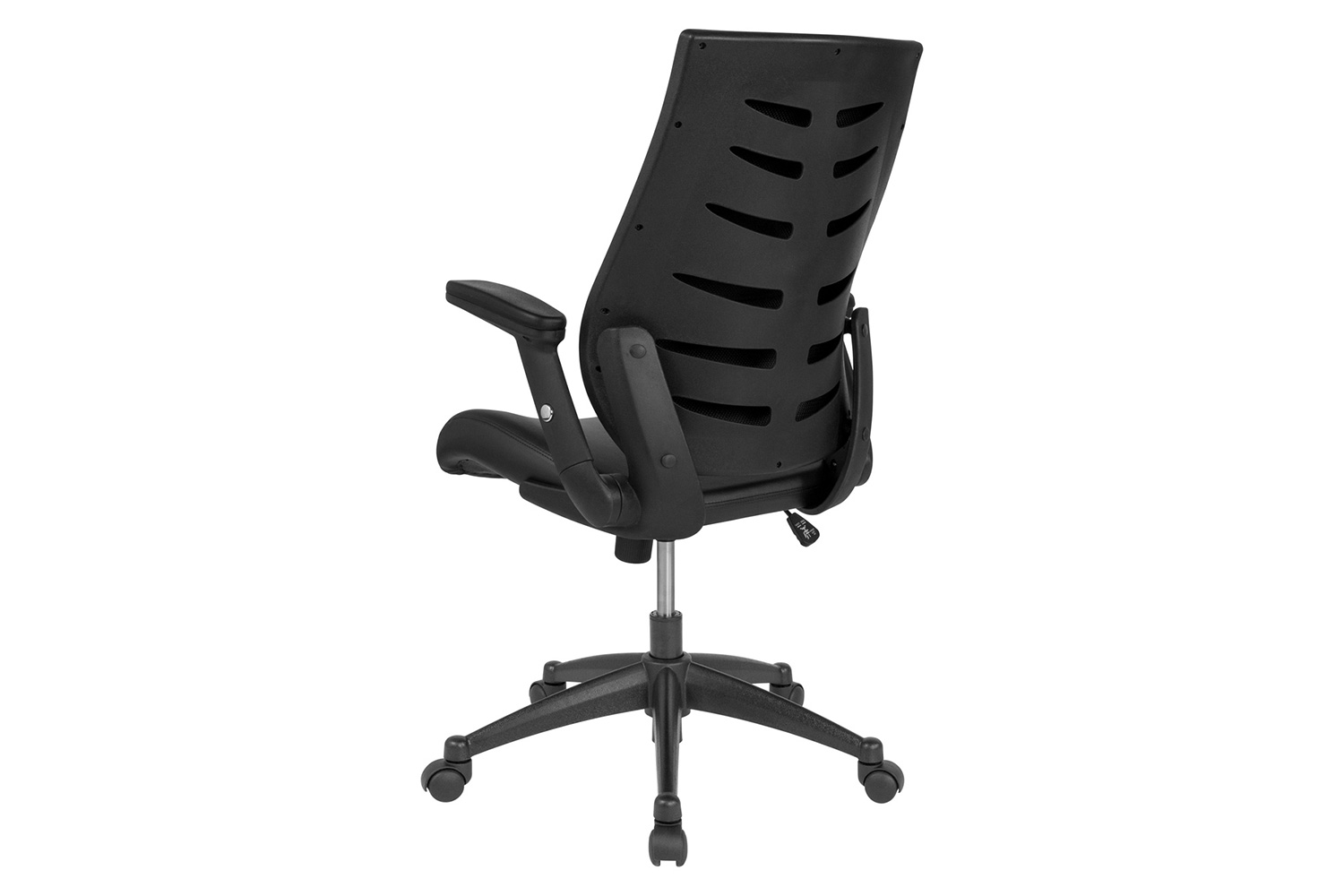 BLNK - Waylon LeatherSoft Waylon High-Back Executive Swivel Office Chair with Molded Foam Seat and Adjustable Arms