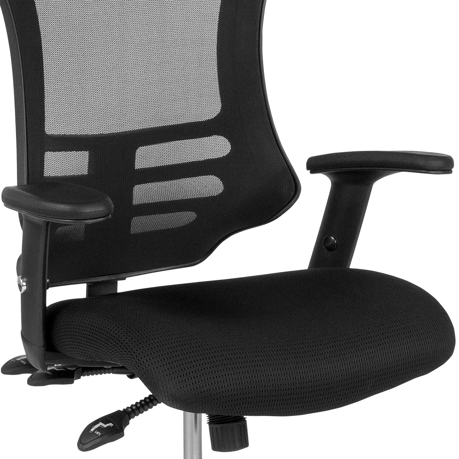 BLNK - Waylon Waylon High-Back Mesh Multifunction Executive Swivel Ergonomic Office Chair with Molded Foam Seat and Adjustable Arms