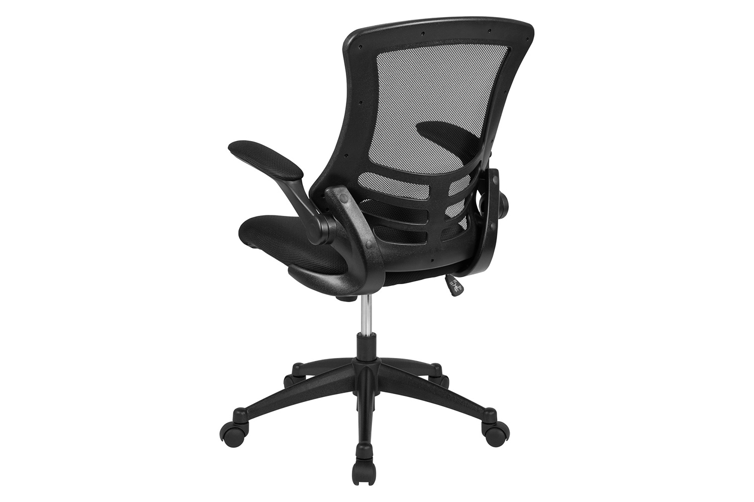 BLNK Kelista Mid-Back Mesh Swivel Ergonomic Task Office Chair with Flip-Up Arms - Black