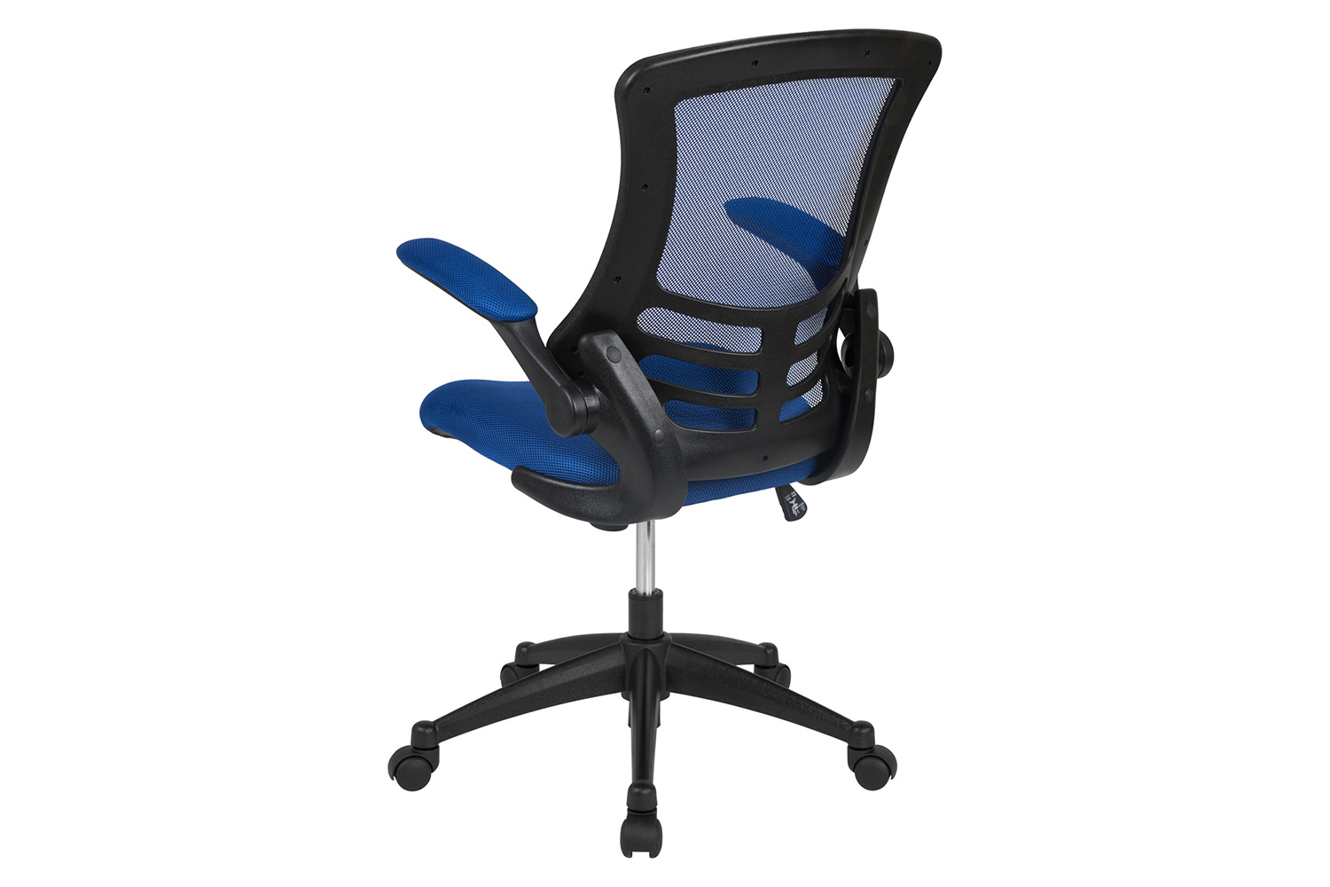 BLNK Kelista Mid-Back Mesh Swivel Ergonomic Task Office Chair with Flip-Up Arms - Blue