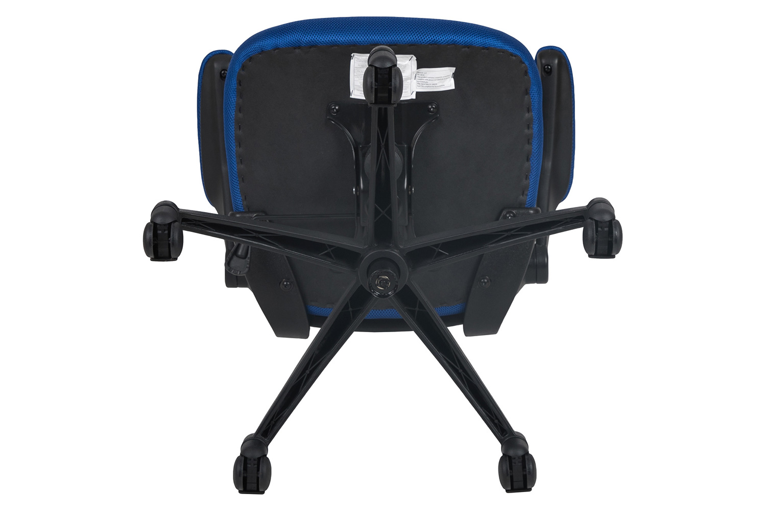 BLNK Kelista Mid-Back Mesh Swivel Ergonomic Task Office Chair with Flip-Up Arms - Blue