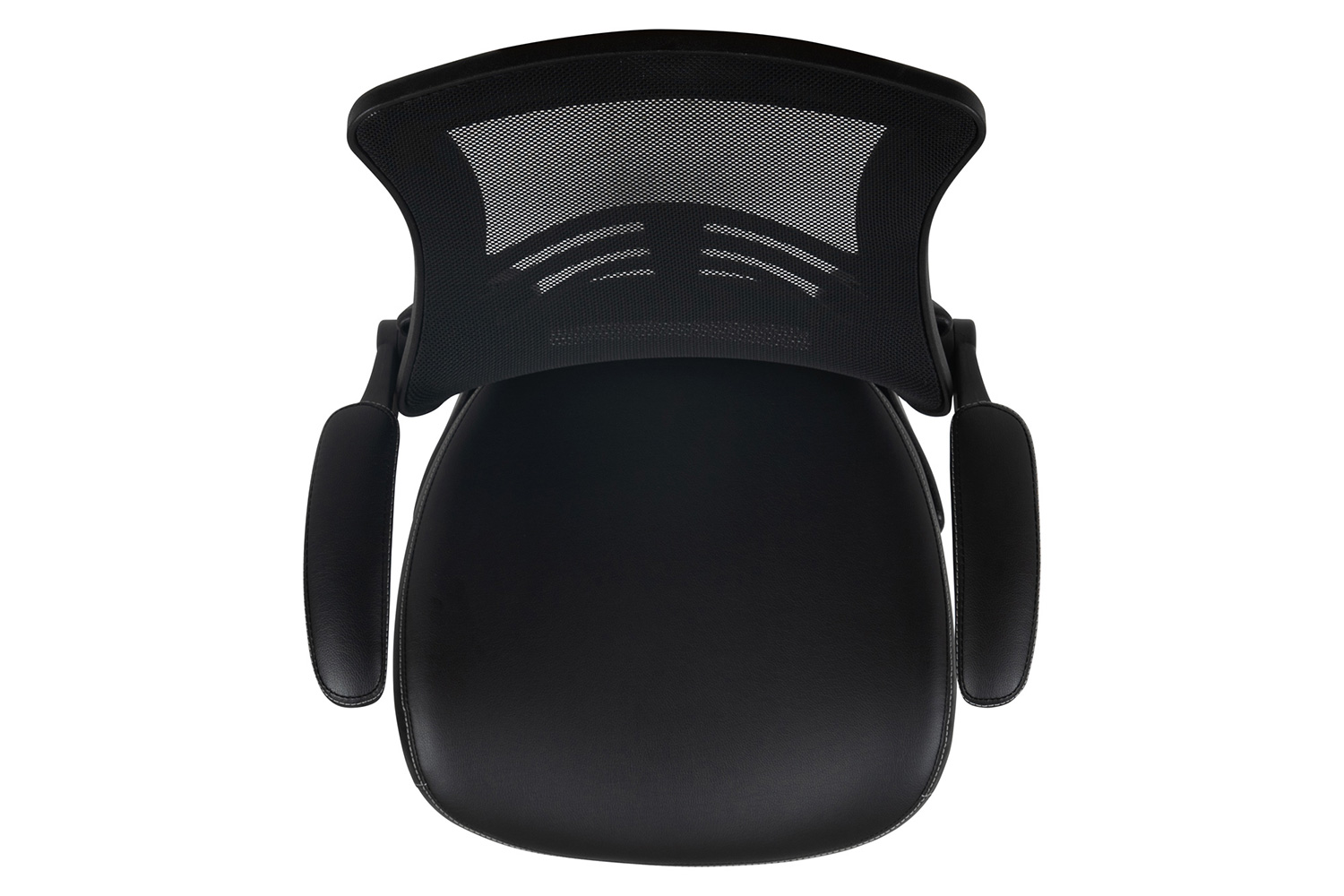 BLNK - Kelista Mid-Back Mesh Ergonomic Drafting Chair with Seat, Adjustable Foot Ring and Flip-Up Arms