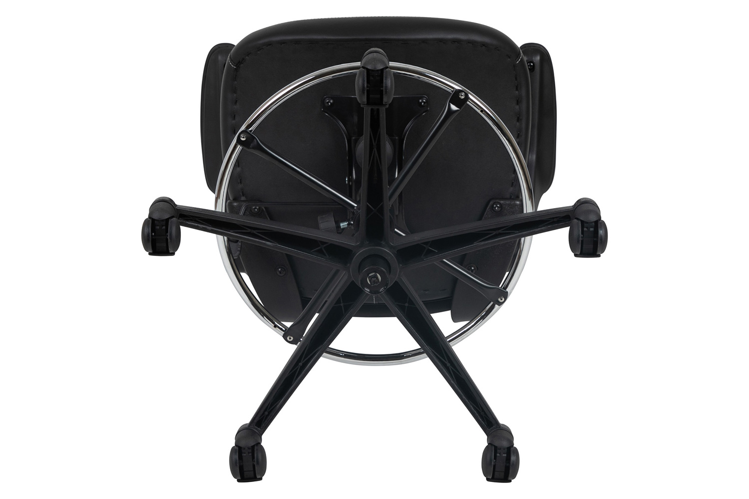 BLNK - Kelista Mid-Back Mesh Ergonomic Drafting Chair with Seat, Adjustable Foot Ring and Flip-Up Arms