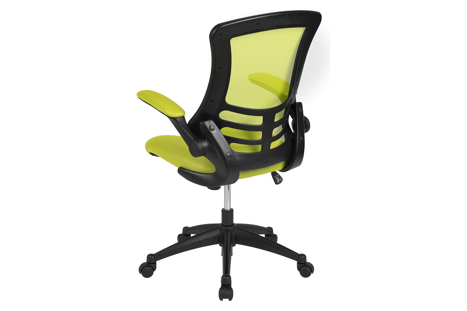 BLNK Kelista Mid-Back Mesh Swivel Ergonomic Task Office Chair with Flip-Up Arms - Green