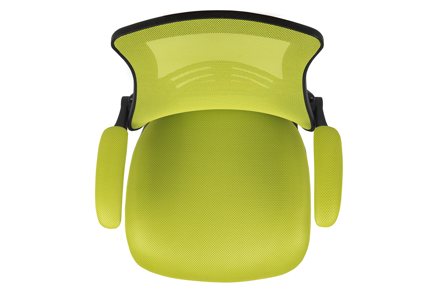 BLNK Kelista Mid-Back Mesh Swivel Ergonomic Task Office Chair with Flip-Up Arms - Green