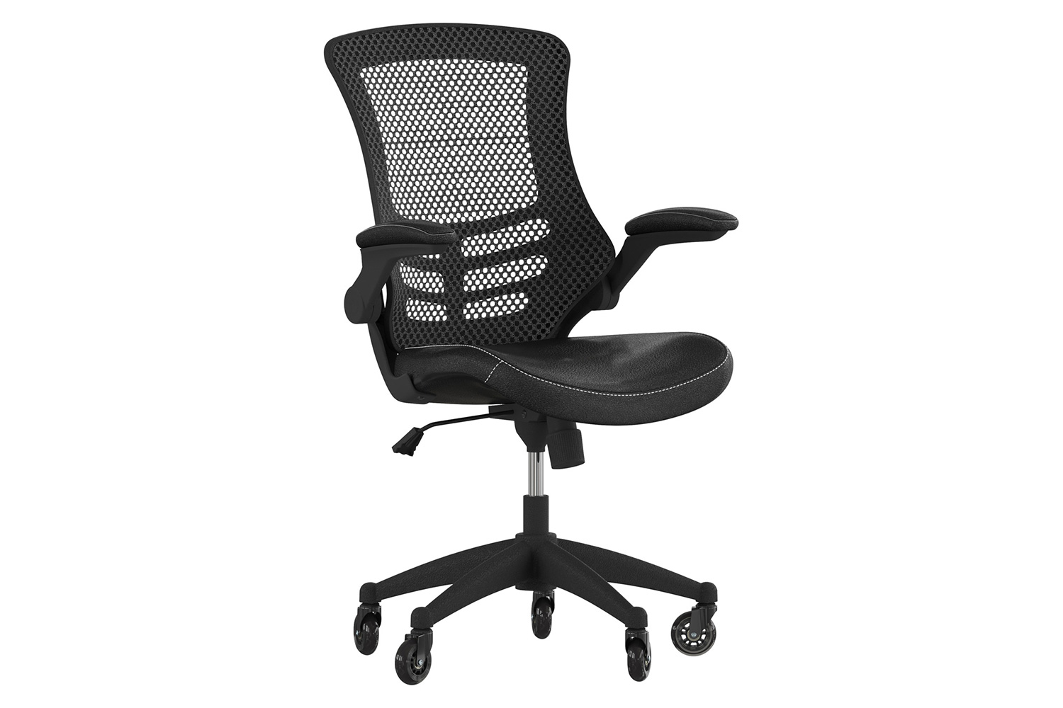 BLNK - Kelista Mid-Back Mesh Swivel Chair with Transparent Roller Wheels