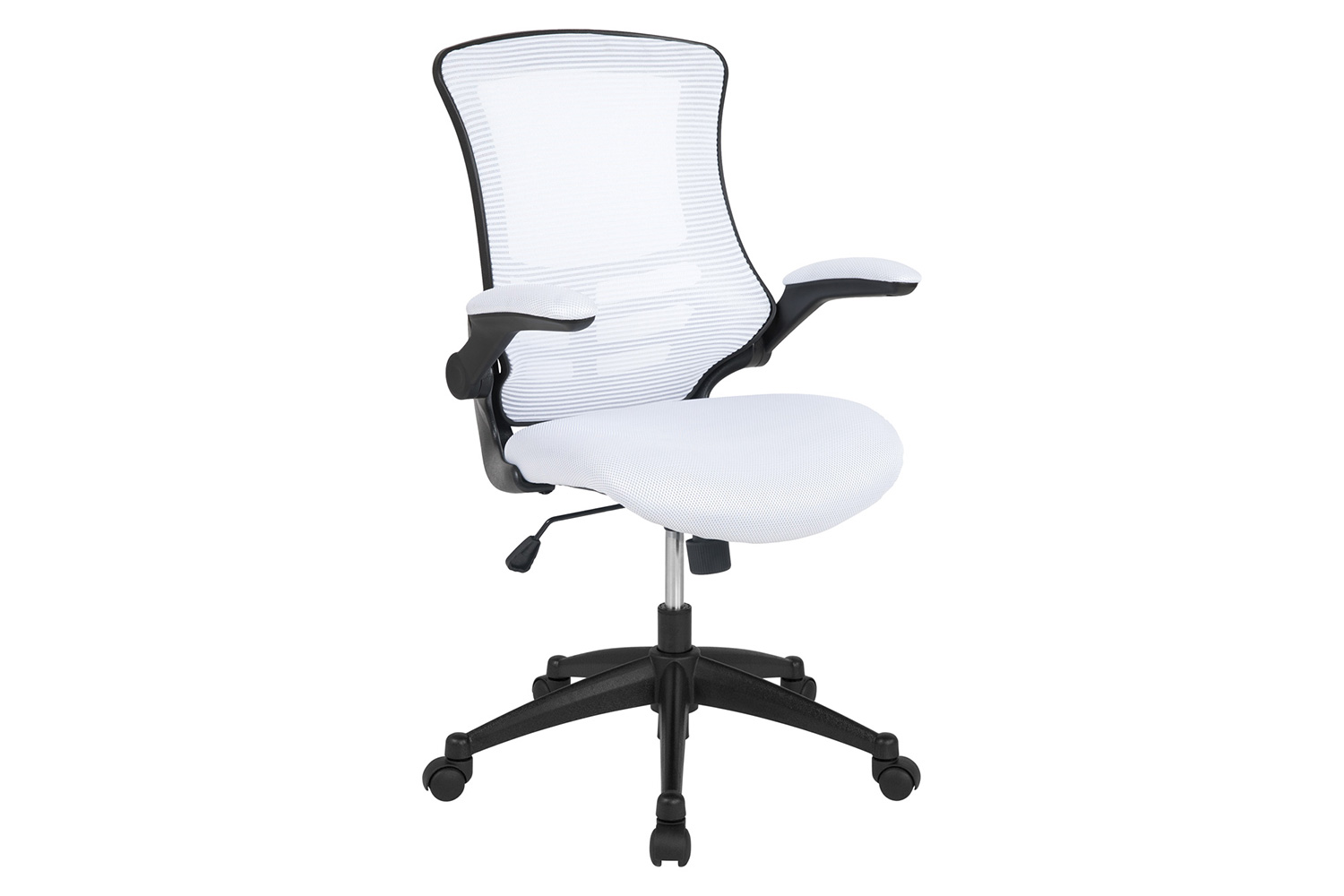 BLNK Kelista Mid-Back Mesh Swivel Ergonomic Task Office Chair with Flip-Up Arms