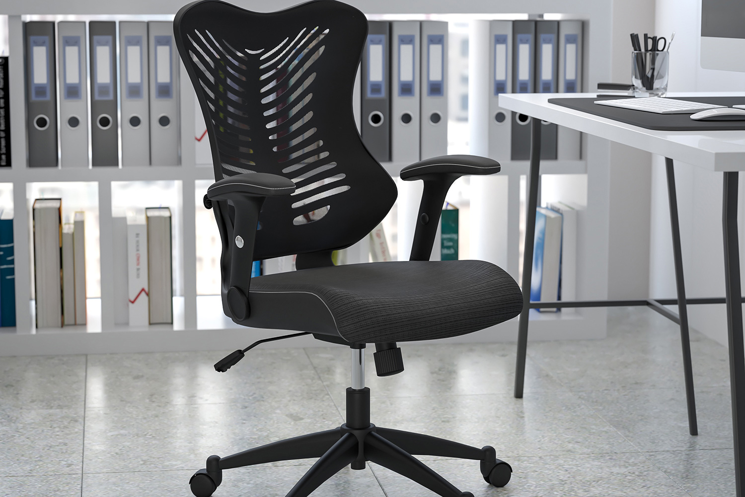 BLNK Kale High-Back Designer Mesh Executive Swivel Ergonomic Office Chair with Adjustable Arms