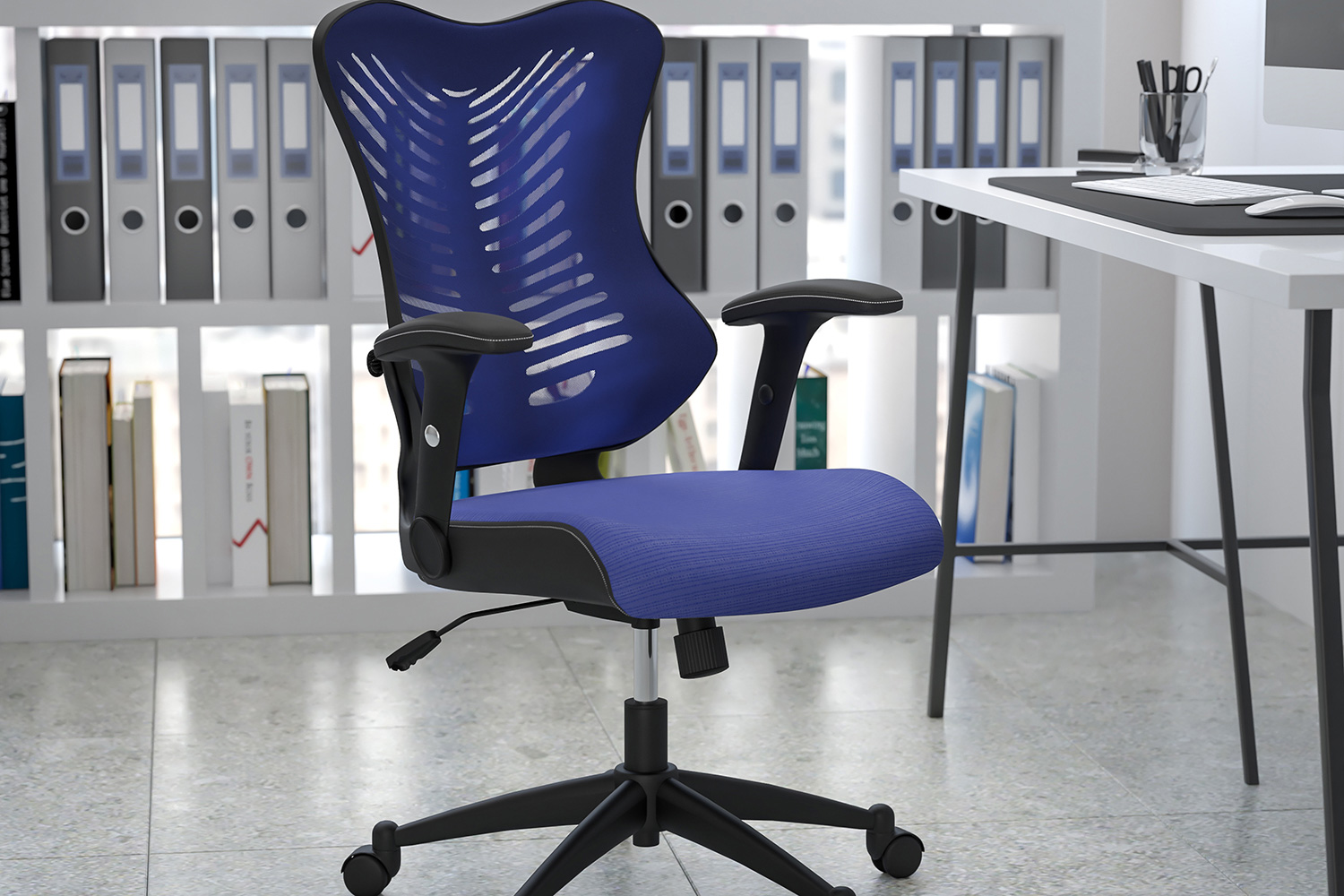 BLNK Kale High-Back Designer Mesh Executive Swivel Ergonomic Office Chair with Adjustable Arms