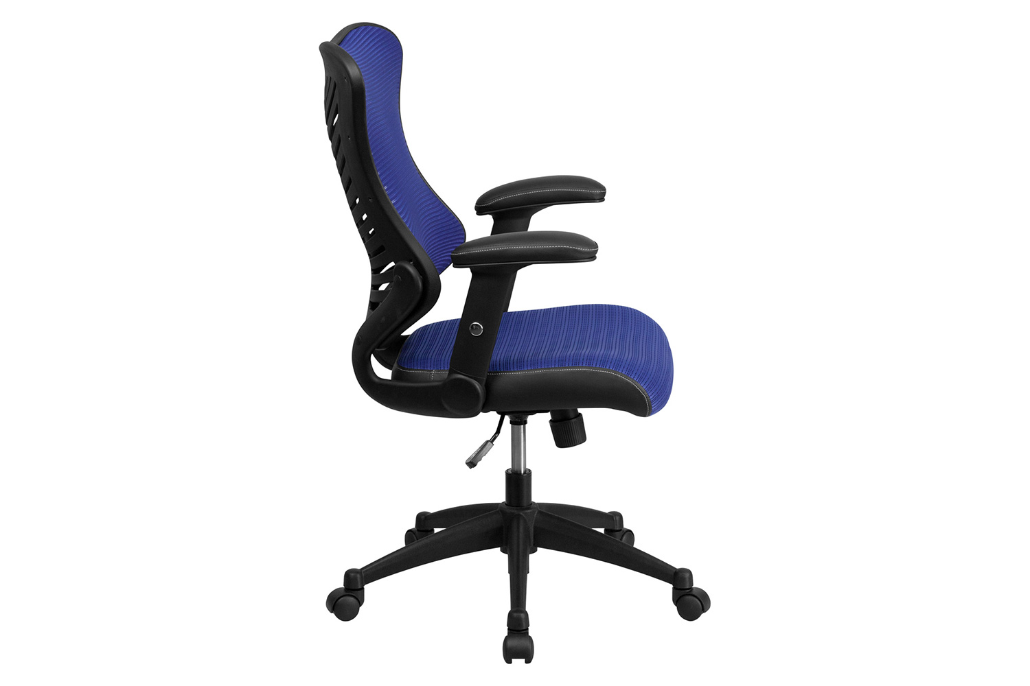 BLNK Kale High-Back Designer Mesh Executive Swivel Ergonomic Office Chair with Adjustable Arms - Blue