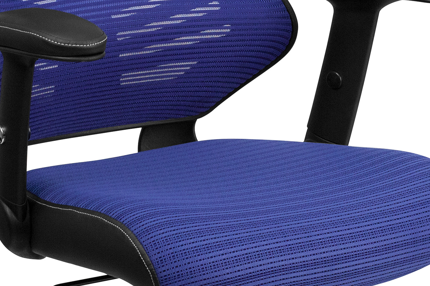 BLNK Kale High-Back Designer Mesh Executive Swivel Ergonomic Office Chair with Adjustable Arms - Blue