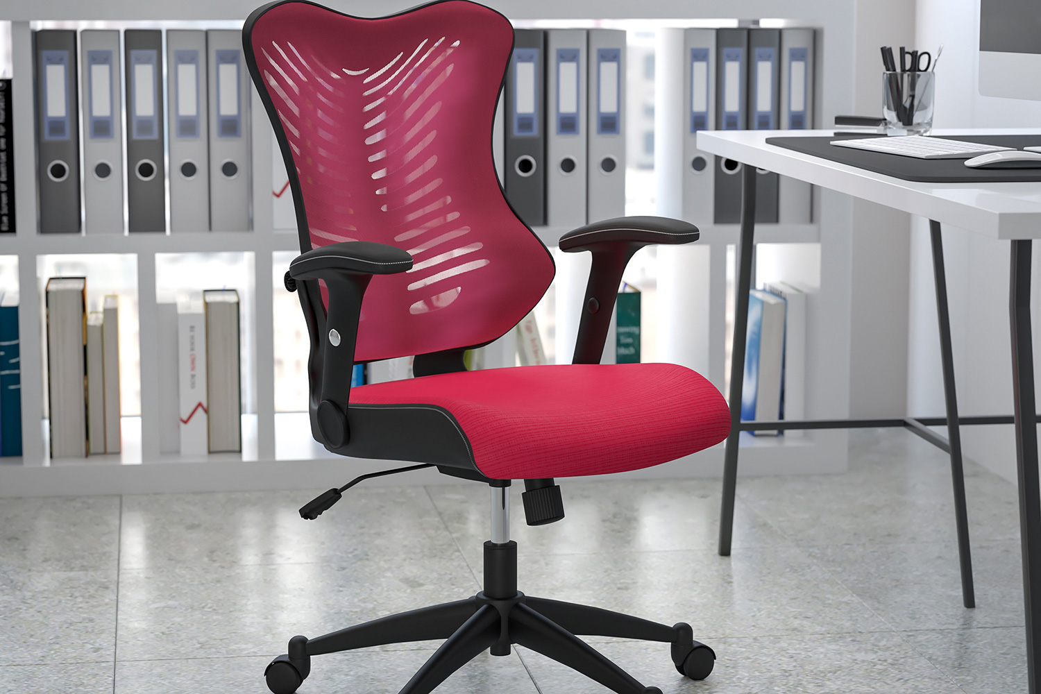 BLNK Kale High-Back Designer Mesh Executive Swivel Ergonomic Office Chair with Adjustable Arms