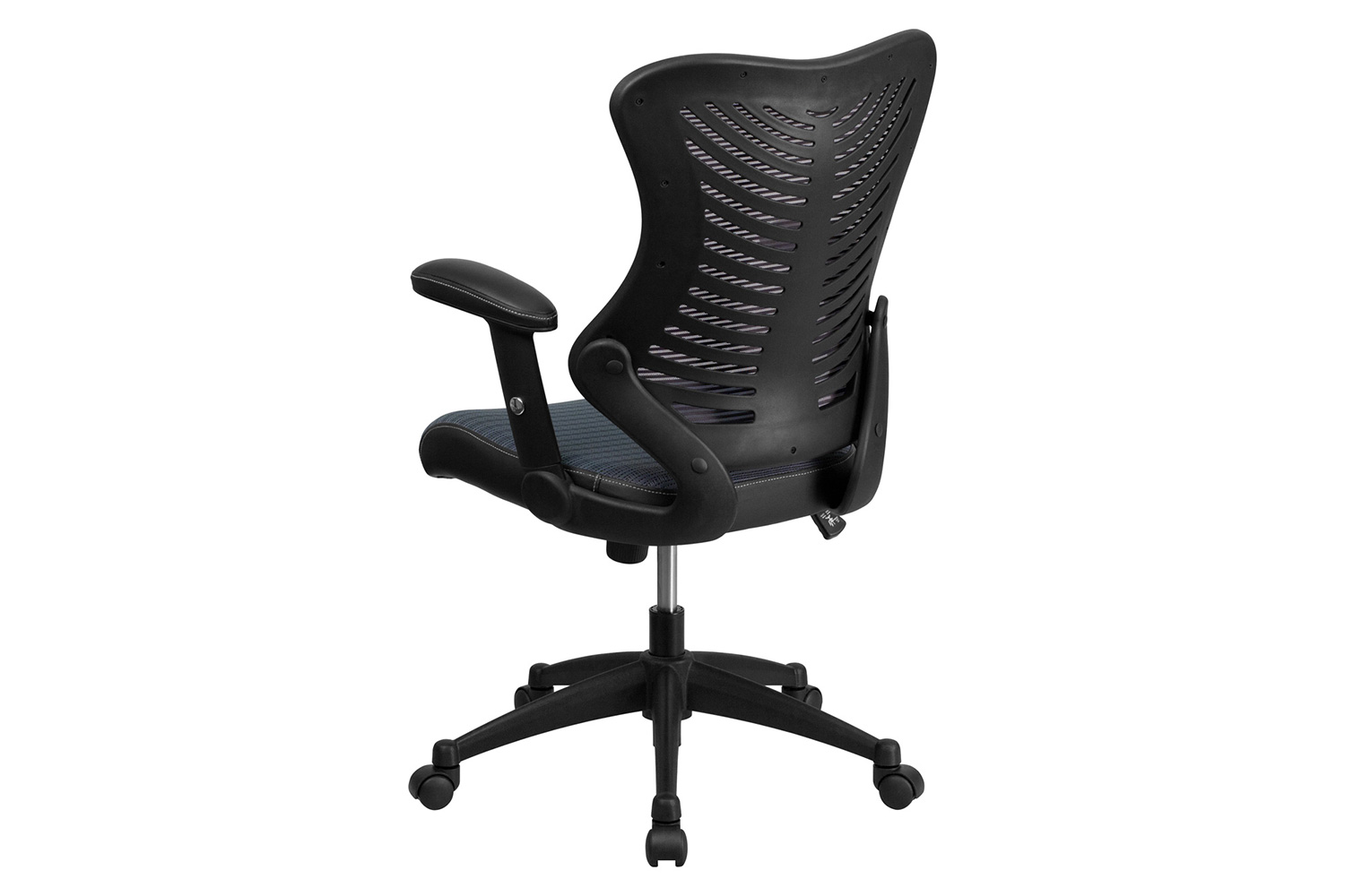 BLNK Kale High-Back Designer Mesh Executive Swivel Ergonomic Office Chair with Adjustable Arms - Gray