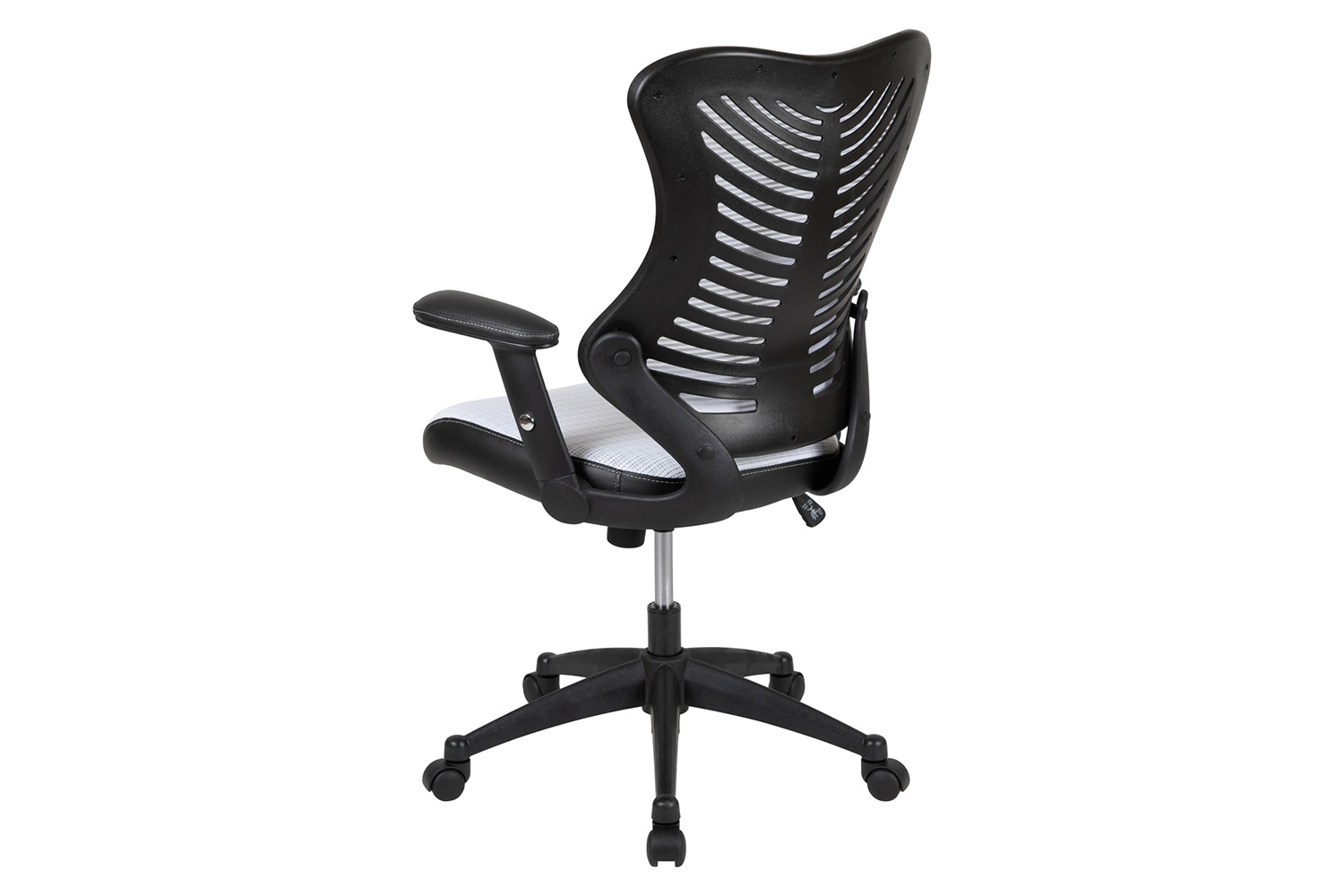 BLNK Kale High-Back Designer Mesh Executive Swivel Ergonomic Office Chair with Adjustable Arms - White