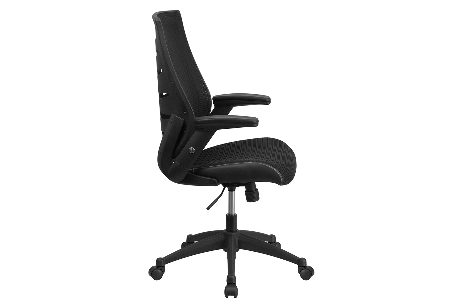 BLNK - Kale High-Back Designer Mesh Executive Swivel Ergonomic Office Chair with Height Adjustable Flip-Up Arms