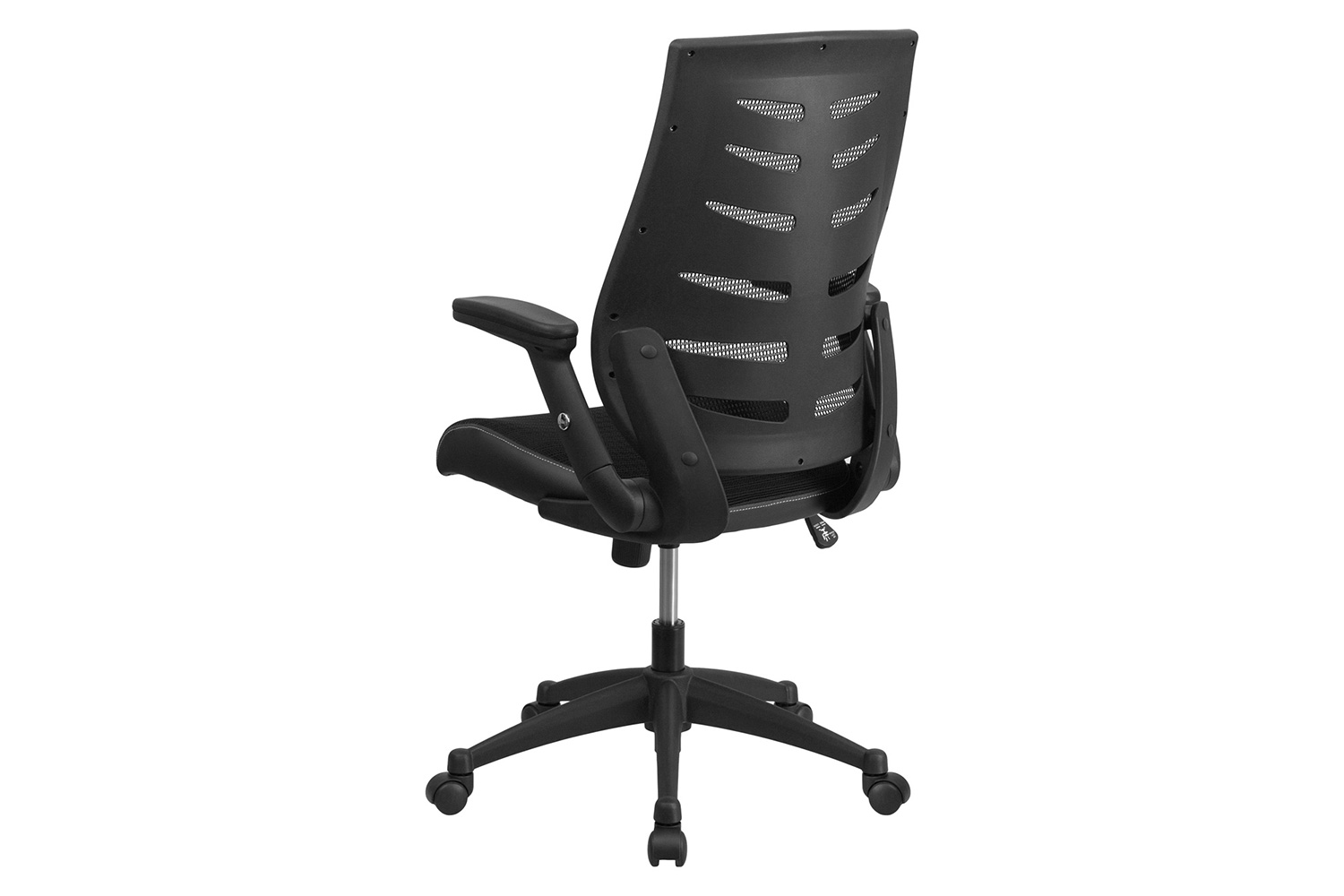 BLNK - Kale High-Back Designer Mesh Executive Swivel Ergonomic Office Chair with Height Adjustable Flip-Up Arms