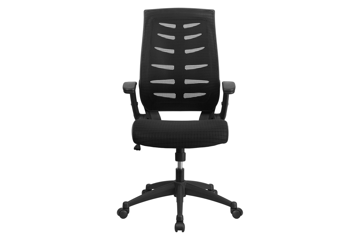 BLNK - Kale High-Back Designer Mesh Executive Swivel Ergonomic Office Chair with Height Adjustable Flip-Up Arms