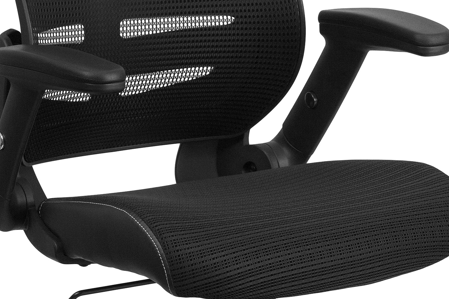 BLNK - Kale High-Back Designer Mesh Executive Swivel Ergonomic Office Chair with Height Adjustable Flip-Up Arms