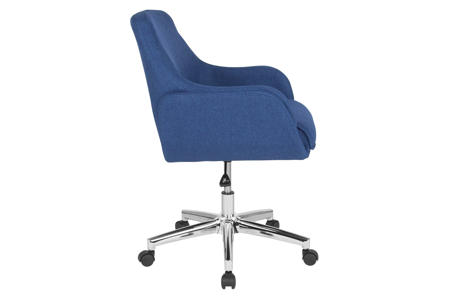 BLNK Rochelle Fabric Mid-Back Home and Office Upholstered Chair - Blue