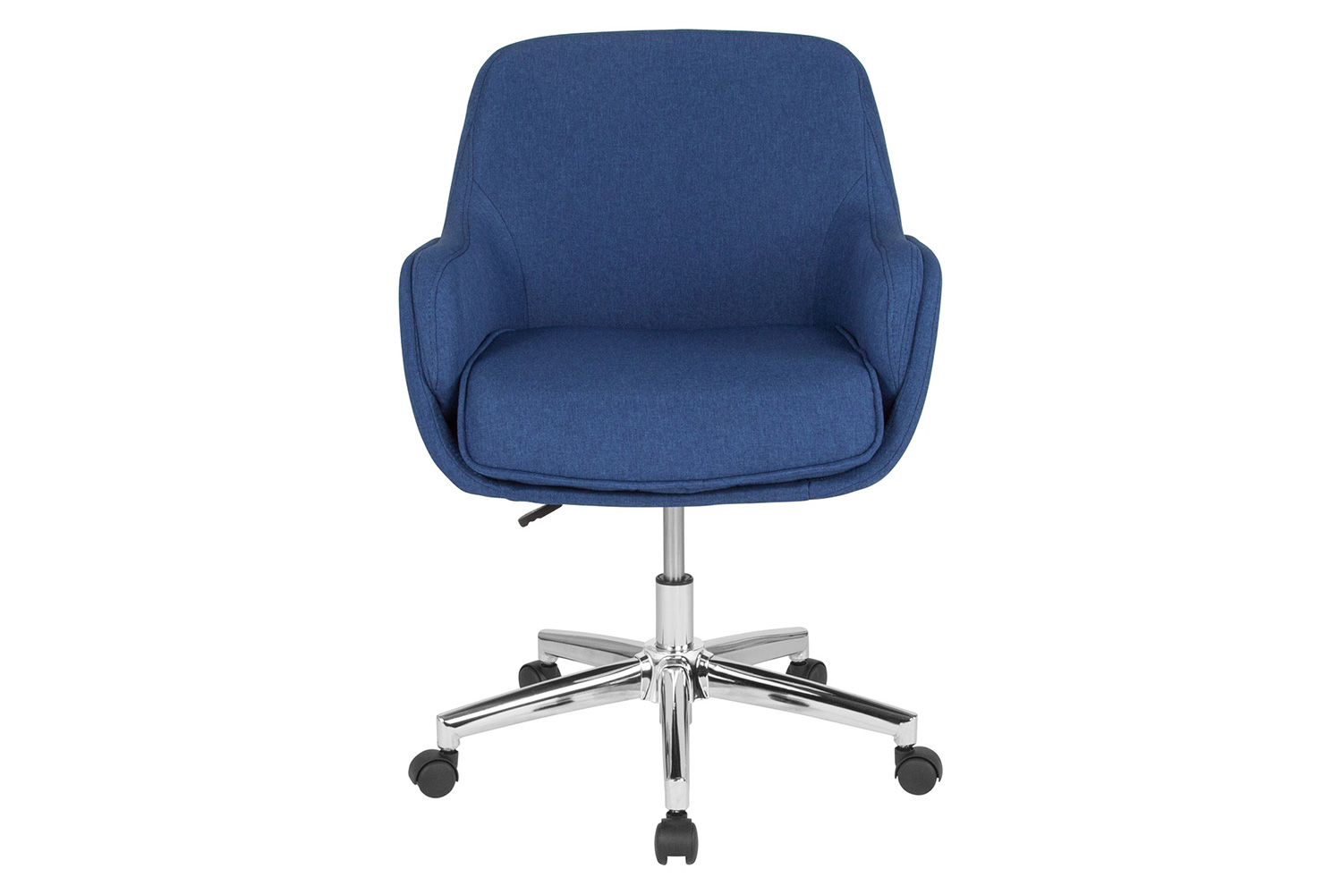 BLNK Rochelle Fabric Mid-Back Home and Office Upholstered Chair - Blue