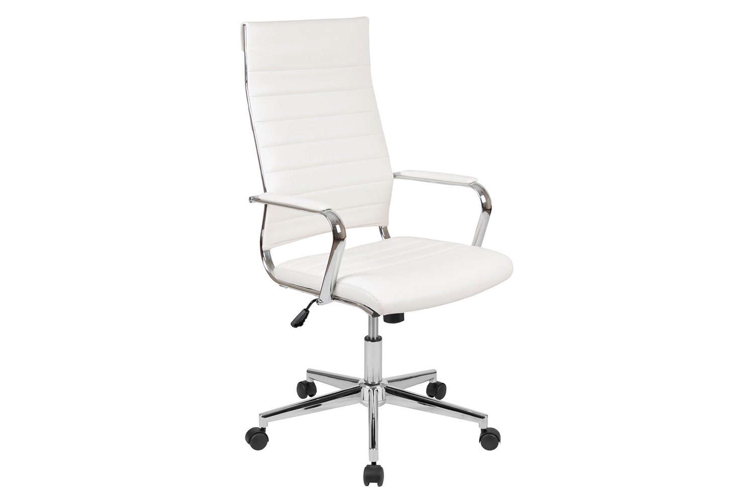 BLNK Hansel LeatherSoft High-Back Contemporary Ribbed Executive Swivel Office Chair