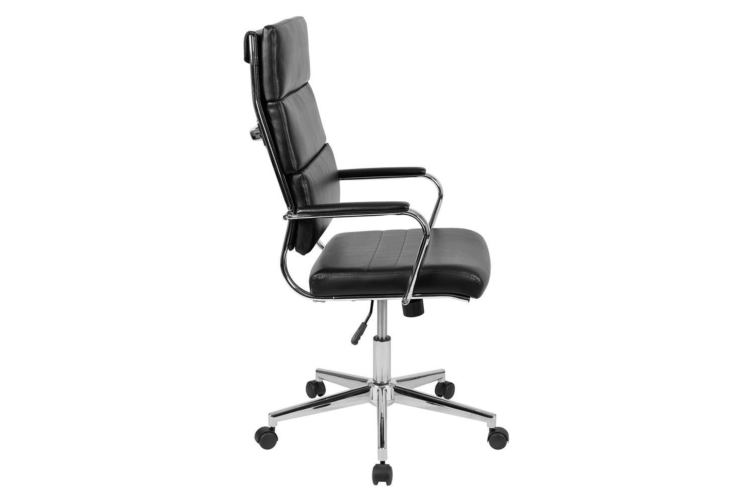 BLNK Hansel LeatherSoft High-Back Contemporary Panel Executive Swivel Office Chair - Black