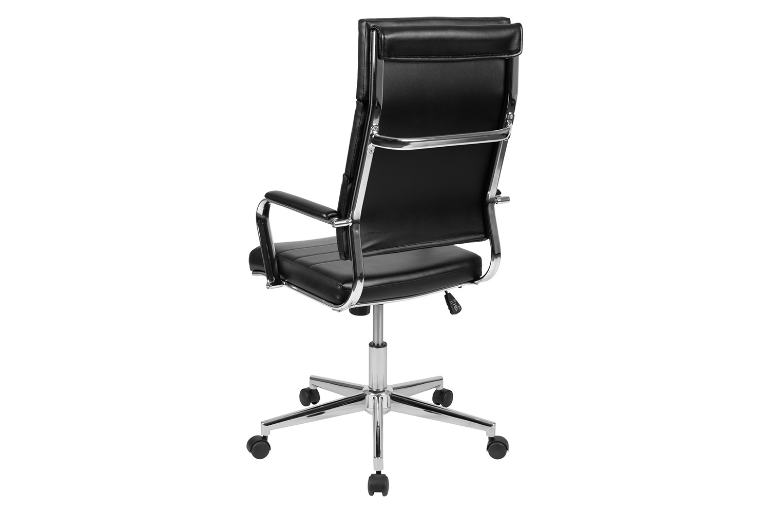 BLNK Hansel LeatherSoft High-Back Contemporary Panel Executive Swivel Office Chair - Black