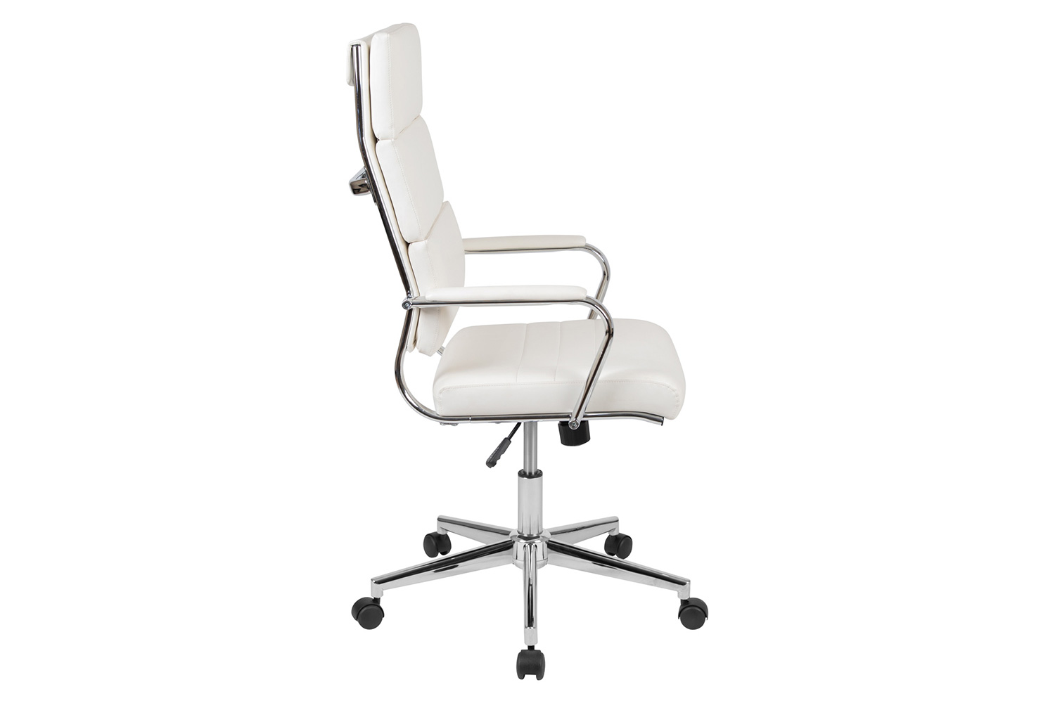 BLNK Hansel LeatherSoft High-Back Contemporary Panel Executive Swivel Office Chair - White