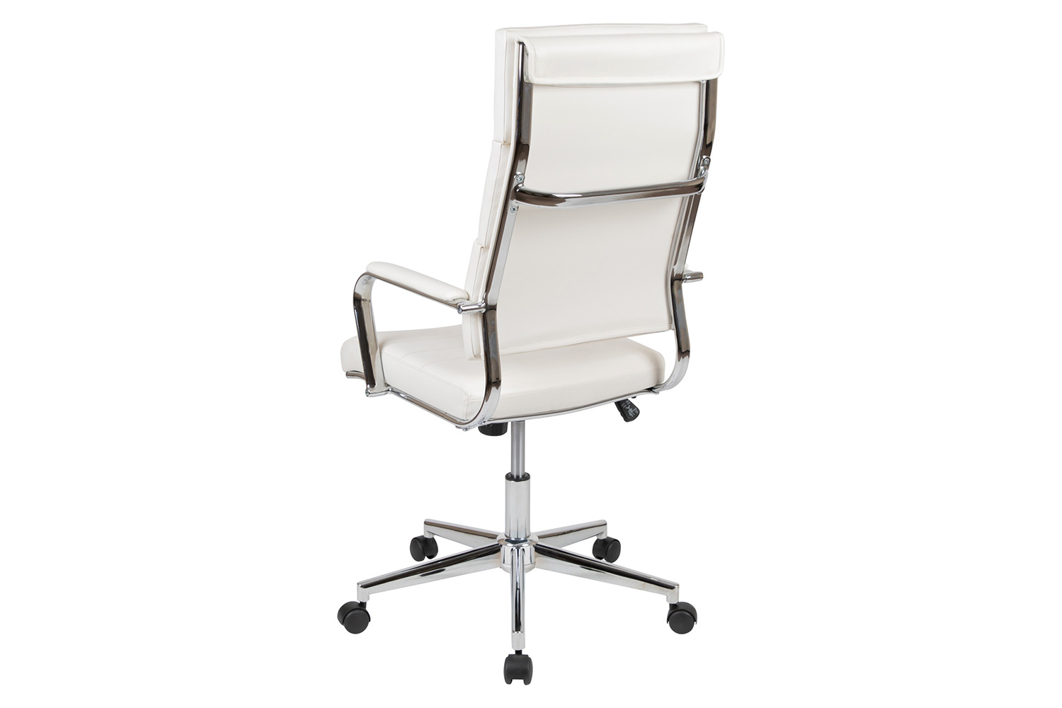 BLNK Hansel LeatherSoft High-Back Contemporary Panel Executive Swivel Office Chair - White