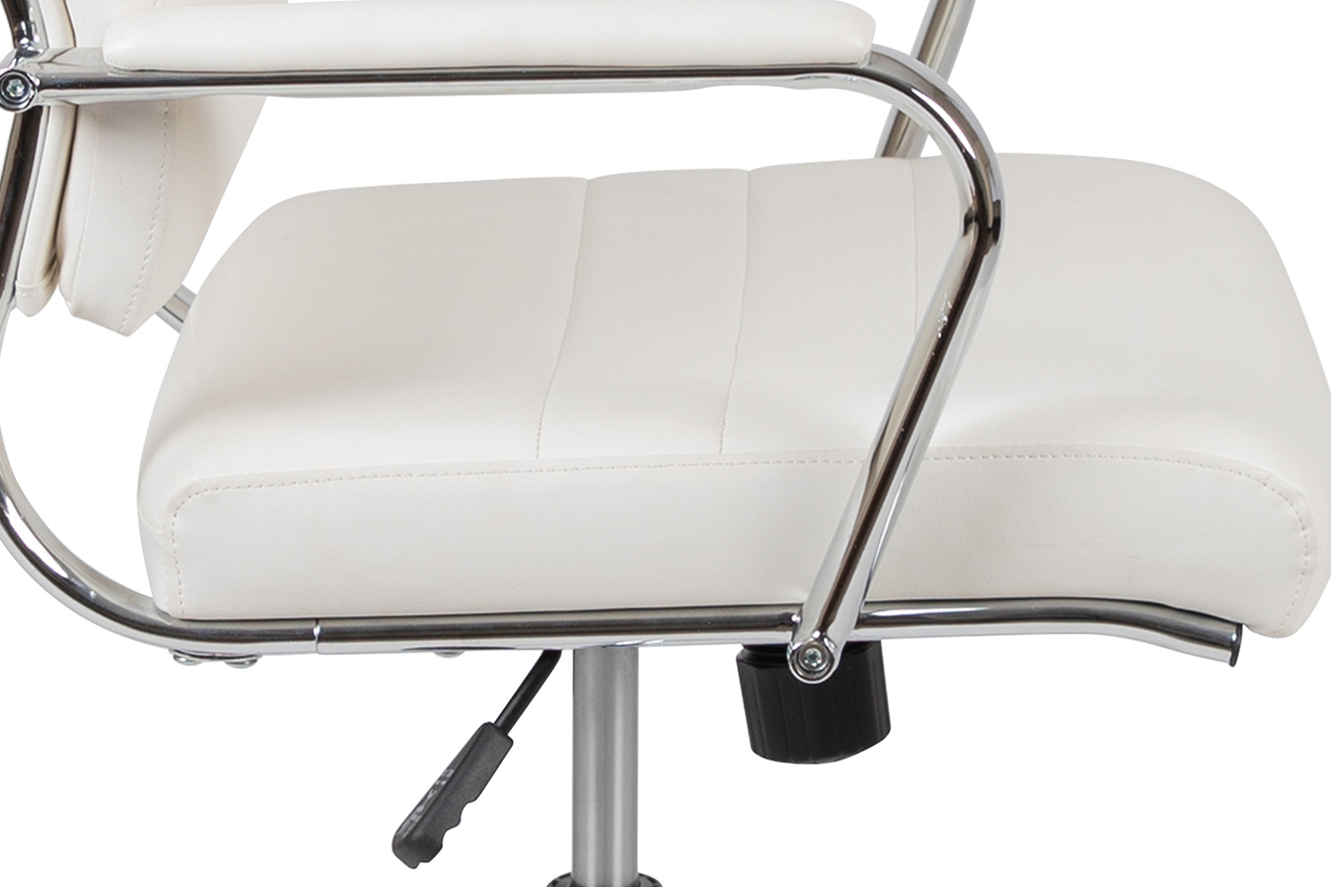 BLNK Hansel LeatherSoft High-Back Contemporary Panel Executive Swivel Office Chair - White