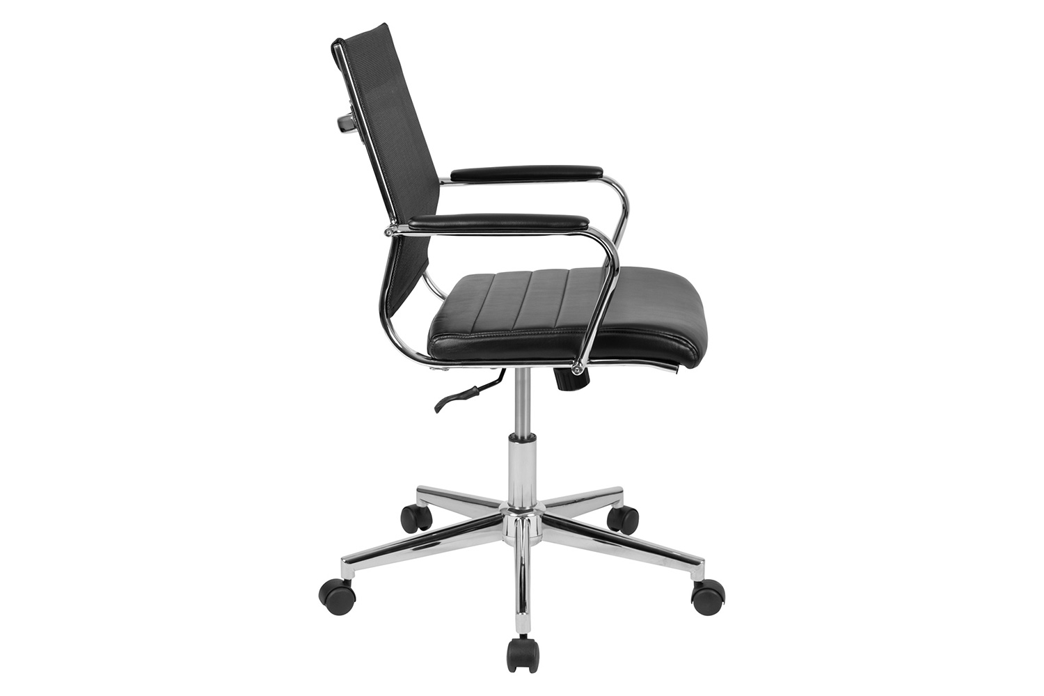 BLNK - Hansel LeatherSoft Mid-Back Mesh Contemporary Executive Swivel Office Chair with Seat