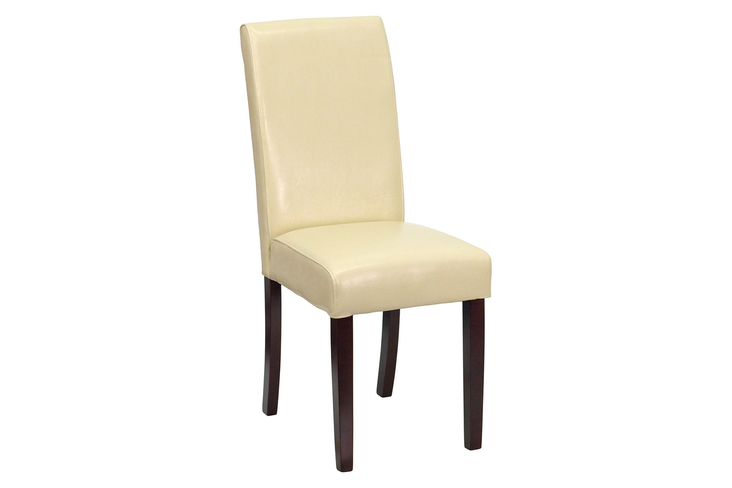 BLNK Godrich Traditional Commercial LeatherSoft Upholstered Panel Back Parsons Dining Chair