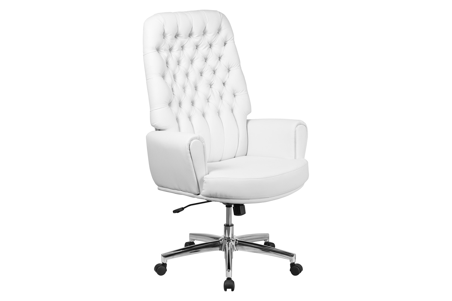 BLNK - Rochelle LeatherSoft High-Back Traditional Tufted Executive Swivel Office Chair with Arms