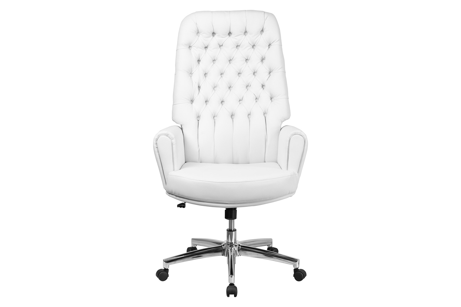 BLNK - Rochelle LeatherSoft High-Back Traditional Tufted Executive Swivel Office Chair with Arms