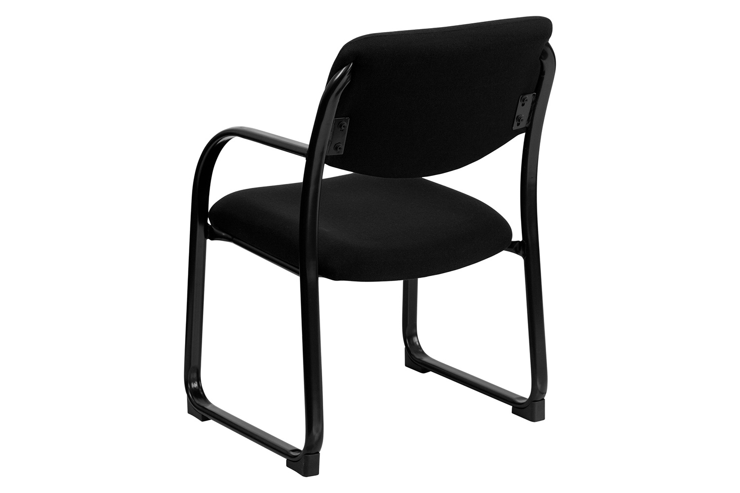 BLNK™ Richie Fabric Executive Side Reception Chair with Sled Base - Black