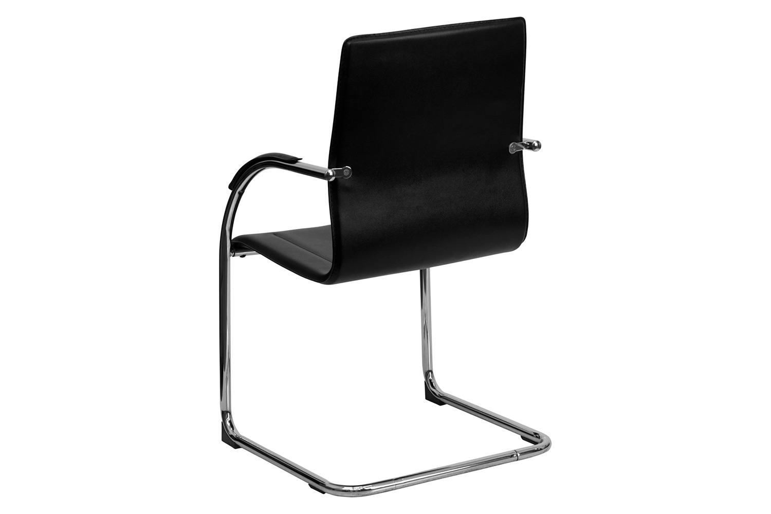 BLNK - Valrico Vinyl Side Reception Chair with Chrome Sled Base