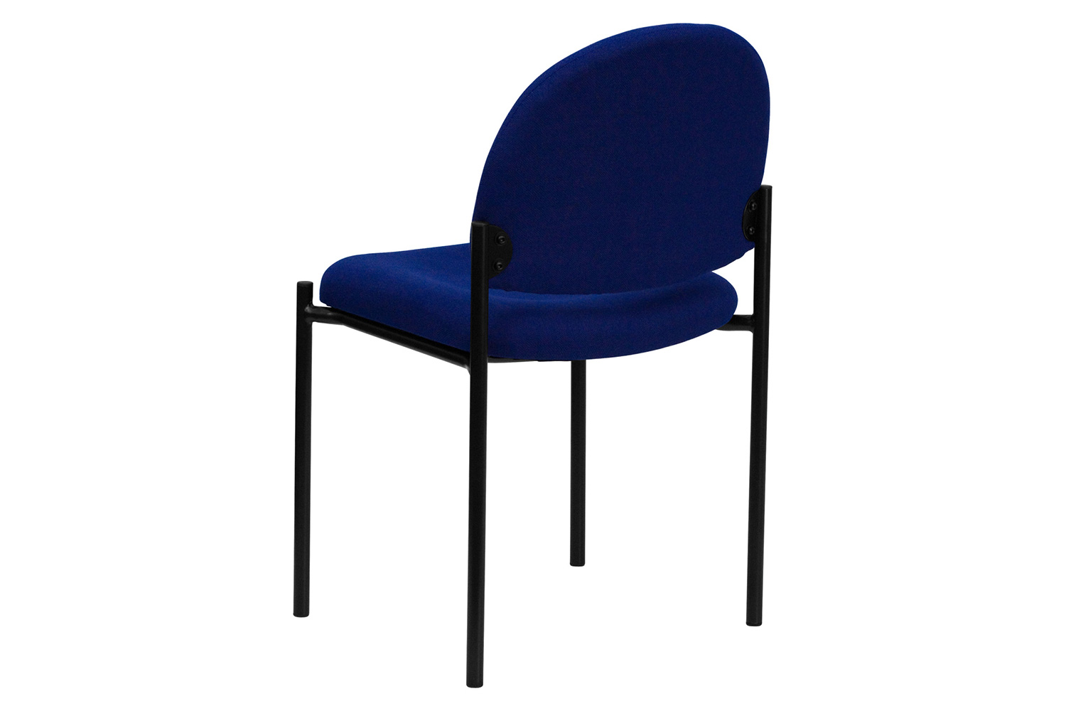 BLNK Tania Comfort Fabric Stackable Steel Side Reception Chair - Navy