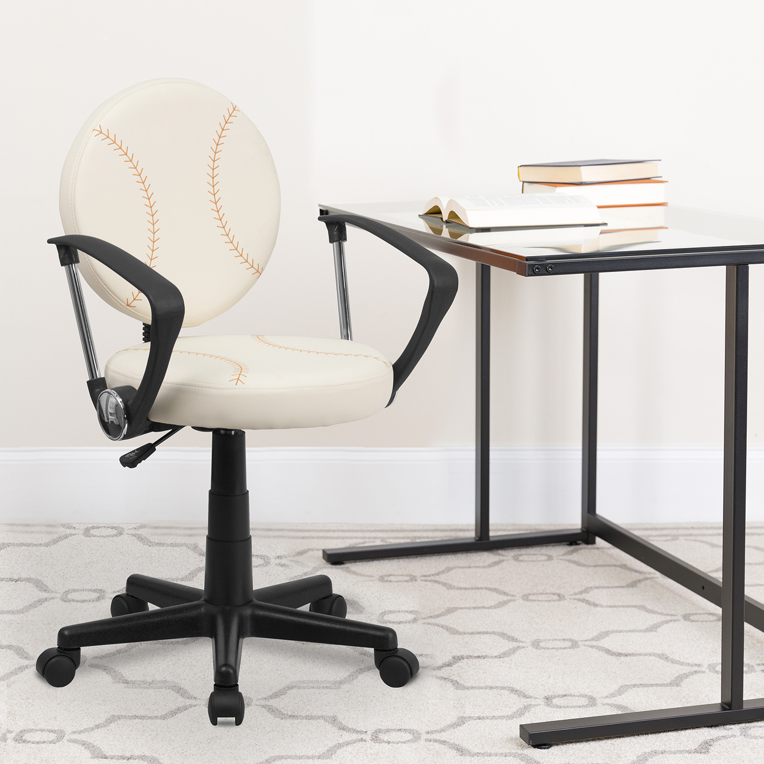 BLNK Jonathan Baseball Swivel Task Office Chair