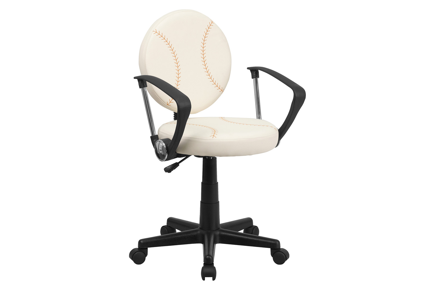 BLNK Jonathan Baseball Swivel Task Office Chair - with Arms