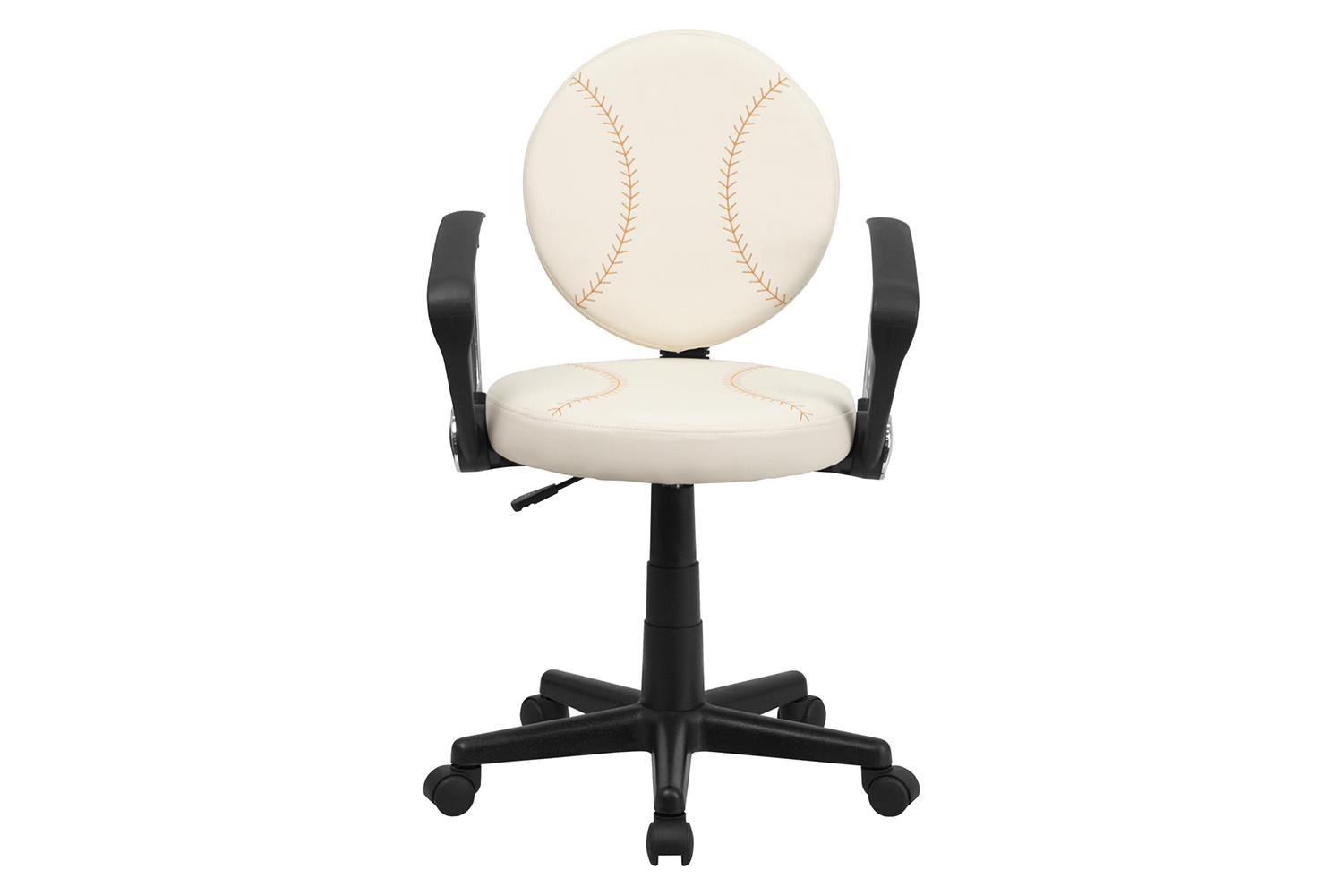 BLNK Jonathan Baseball Swivel Task Office Chair - with Arms