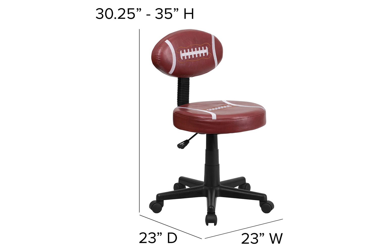 BLNK Preston Football Swivel Task Office Chair