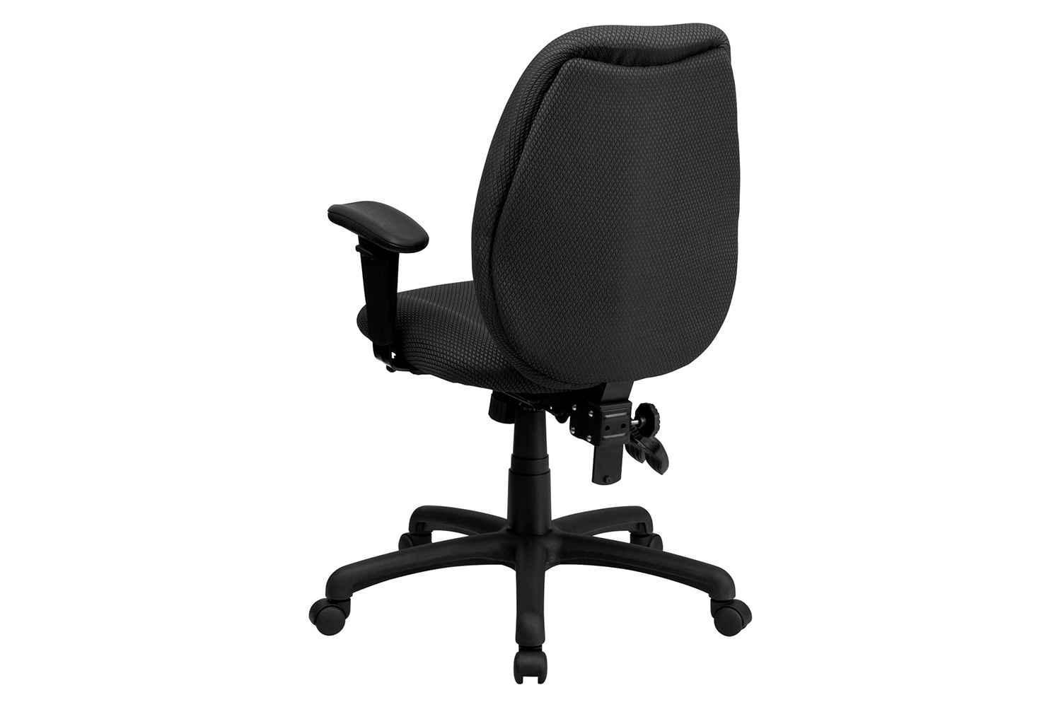 BLNK Rochelle Fabric High-Back Multifunction Ergonomic Executive Swivel Office Chair with Adjustable Arms - Gray