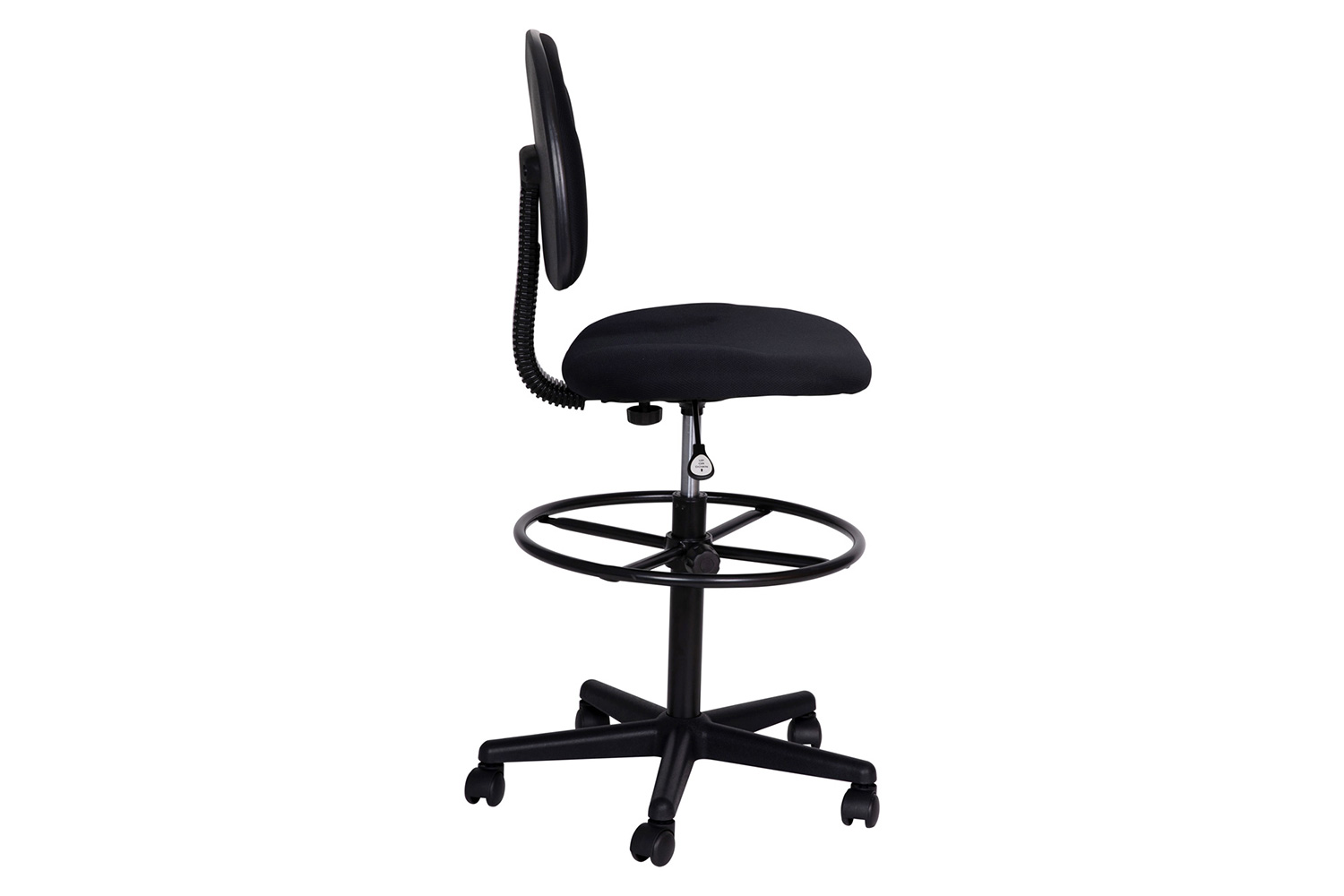 BLNK Bruce Fabric Drafting Chair - Black