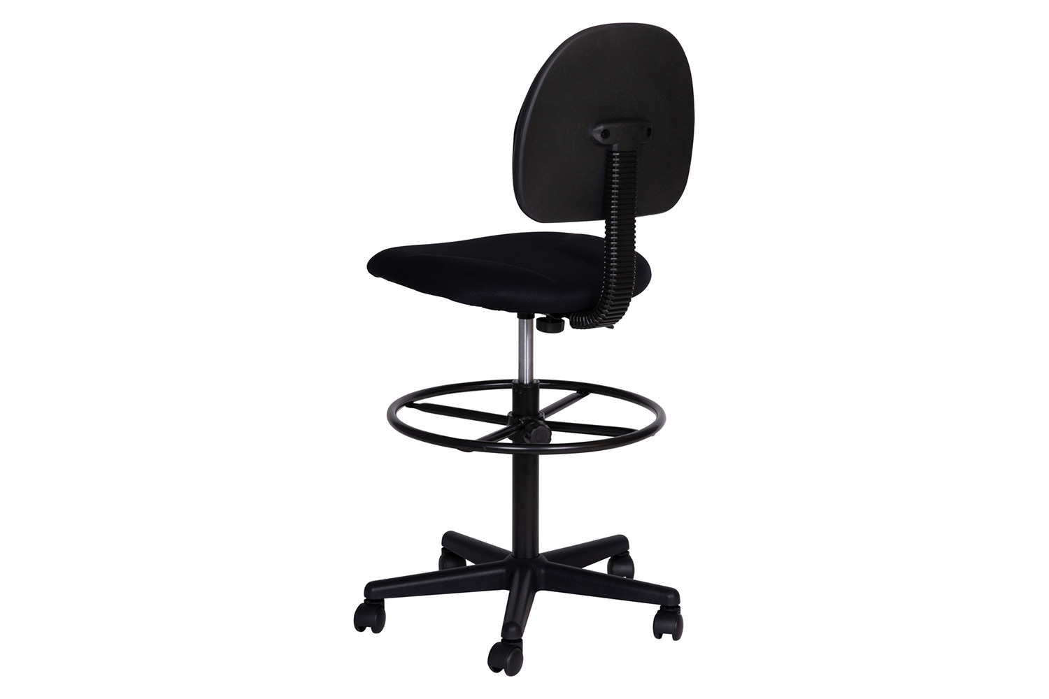 BLNK Bruce Fabric Drafting Chair - Black