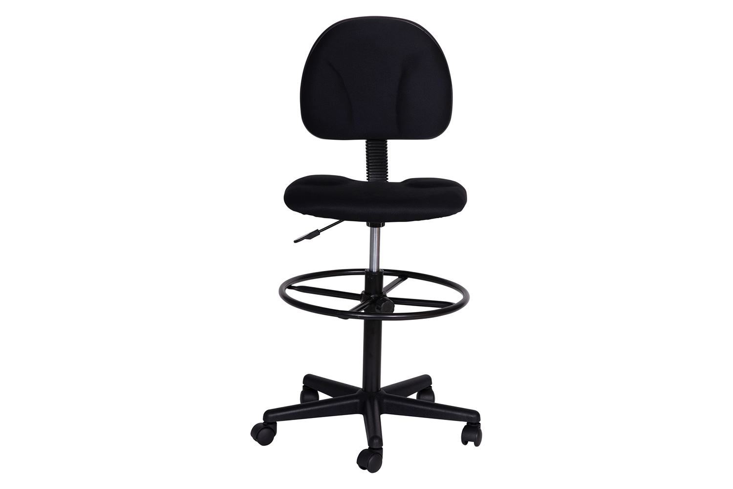 BLNK Bruce Fabric Drafting Chair - Black