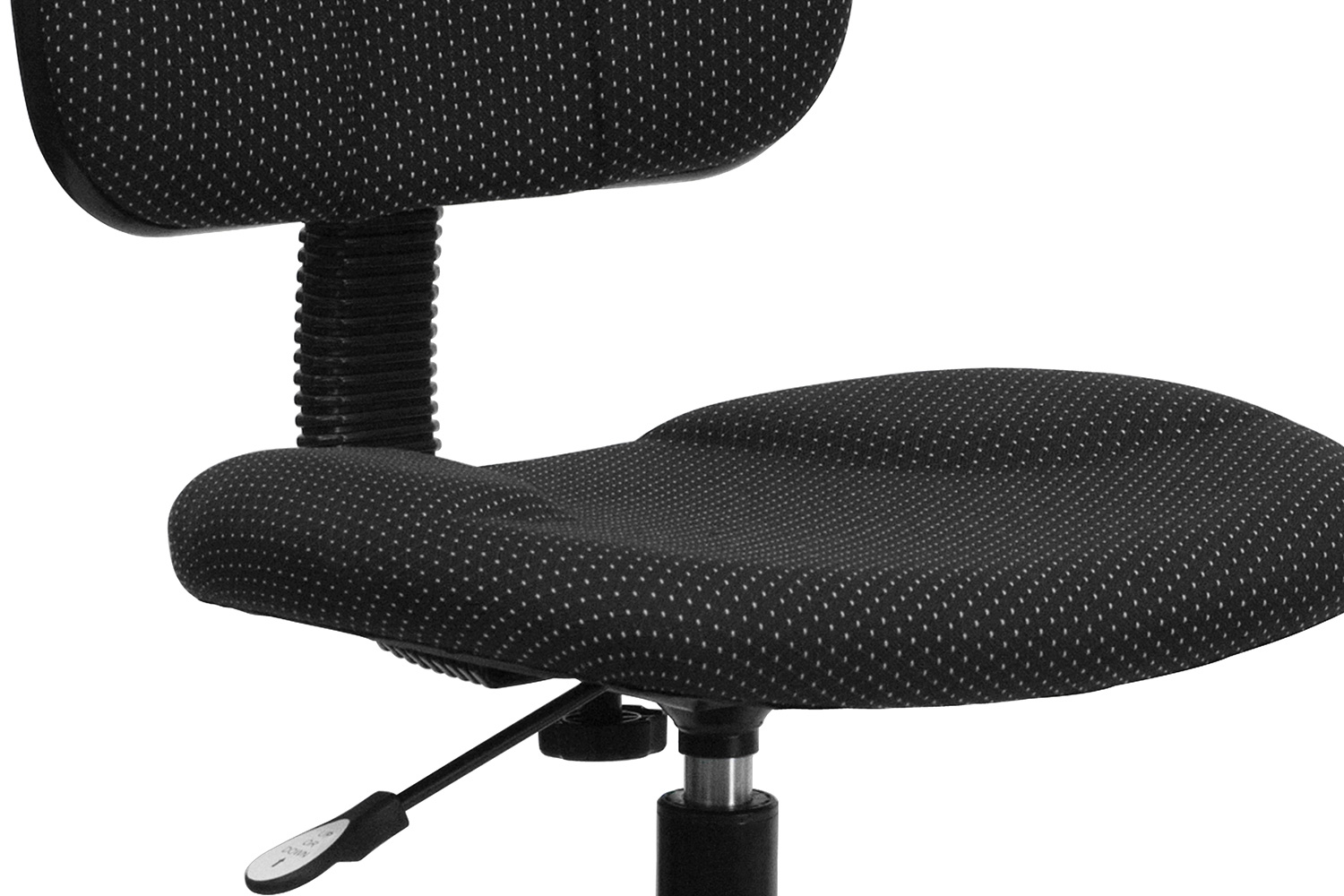 BLNK Bruce Fabric Drafting Chair - Black Patterned