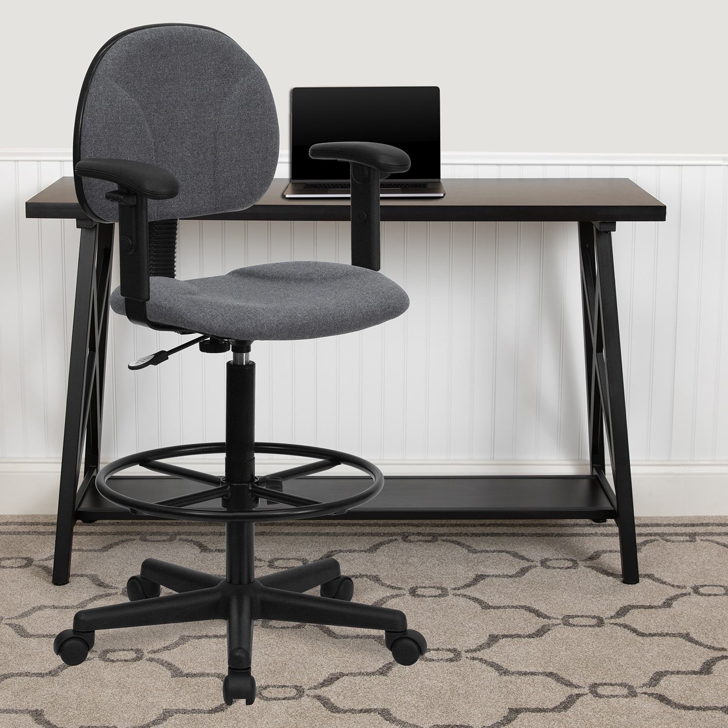 BLNK Bruce Fabric Drafting Chair