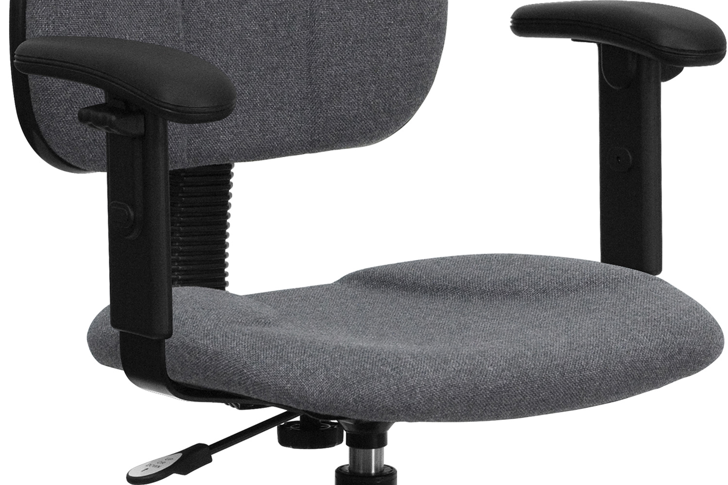 BLNK Bruce Fabric Drafting Chair - Gray, with Adjustable Arms