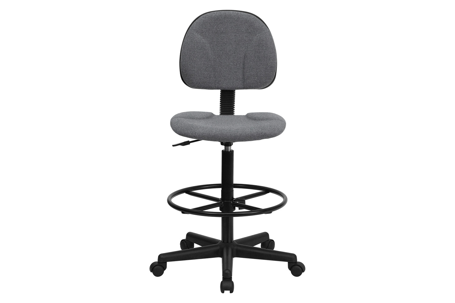 BLNK Bruce Fabric Drafting Chair - Gray